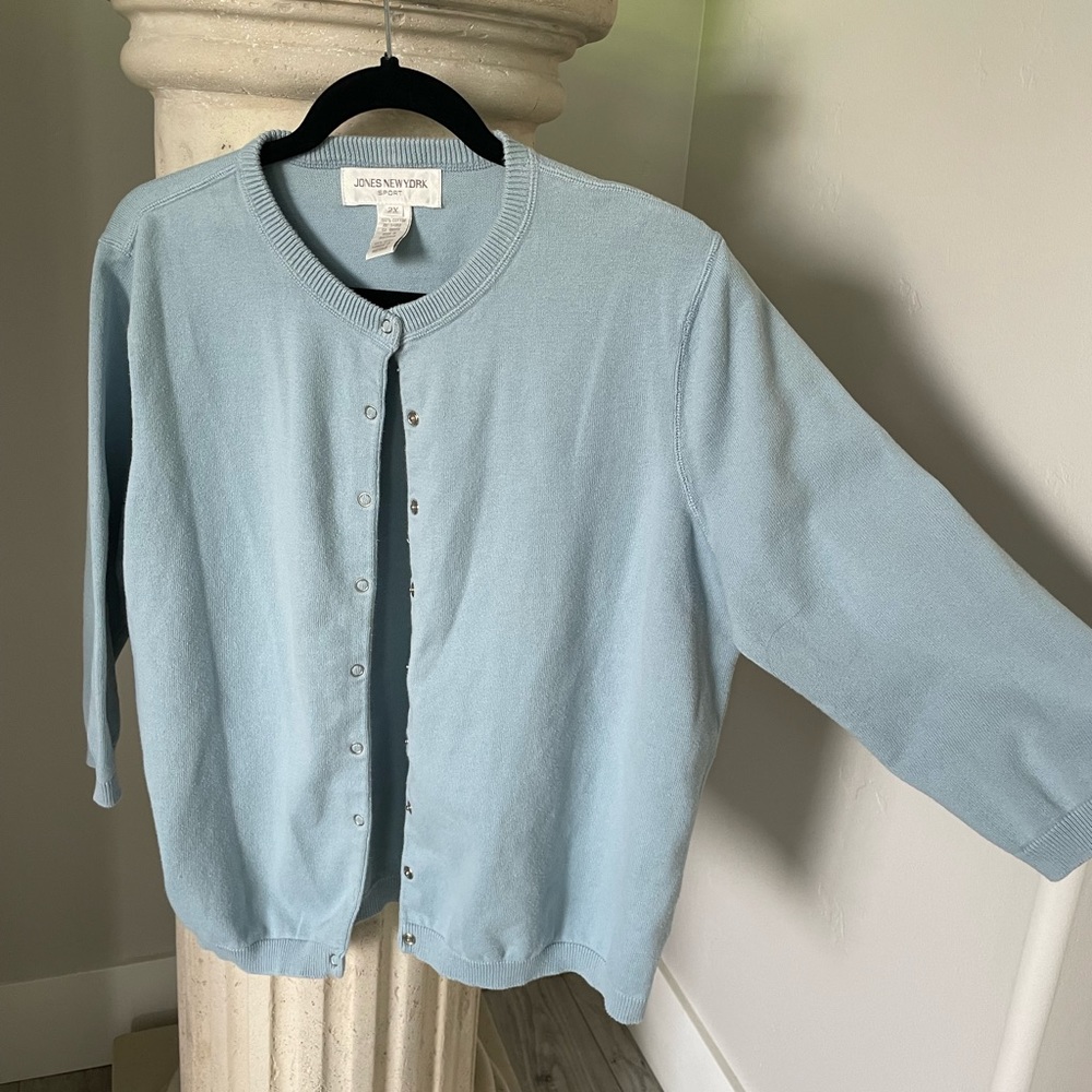 adorable baby blue cardigan